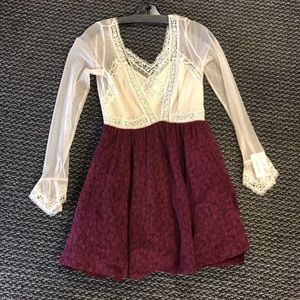 Free people lace dress size 2